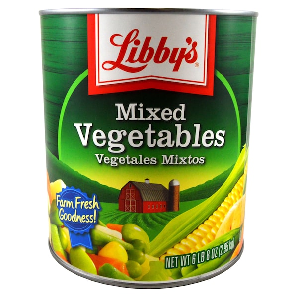 Libbys Libby Mixed Vegetables Low Sodium 104 oz., PK6 F003710003825 - main